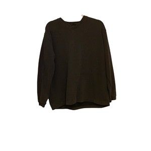 A[x]ist Mens Size L Gray Grey Shirt V-Neck Pullover Long Sleeve RN 37763